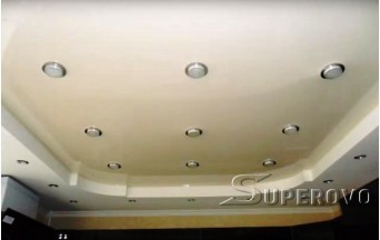 Натяжной потолок в спальню белый матовый одноуровневый от 7 кв.м в Барановичах 